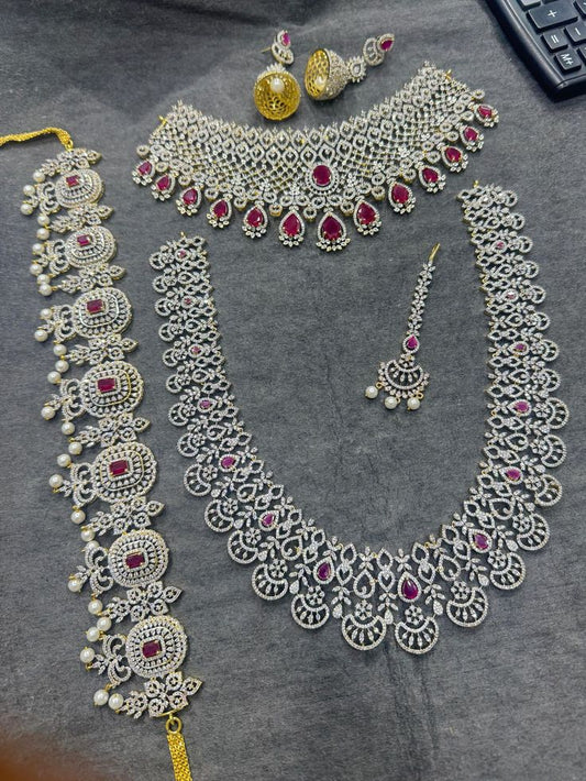 Cystal Stone Designer Jewellery Combo For You