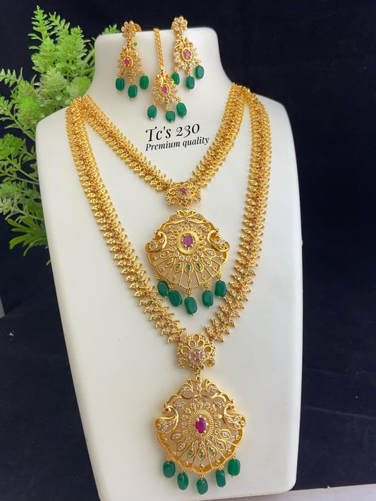 Golden Look Designer Necklace Set